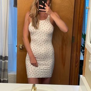 Princess Polly white cherry print mini dress